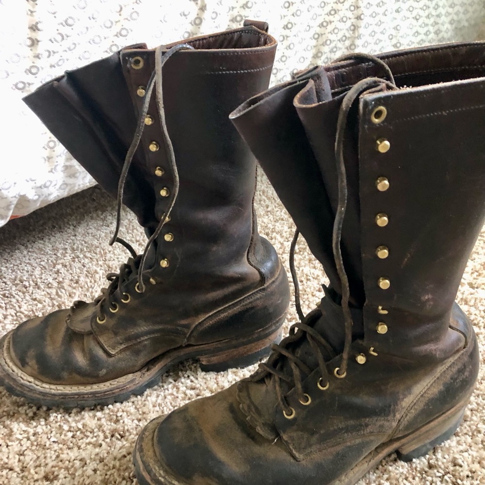 Whites smokejumper wild as fire boots. 12” hight 10.5E